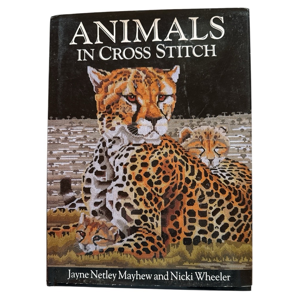 Animals in‎ Cross Stitch by Mayhew, Jayne Netley Hardback Book Needlework